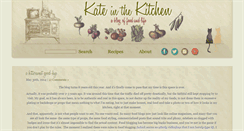 Desktop Screenshot of kateinthekitchen.com